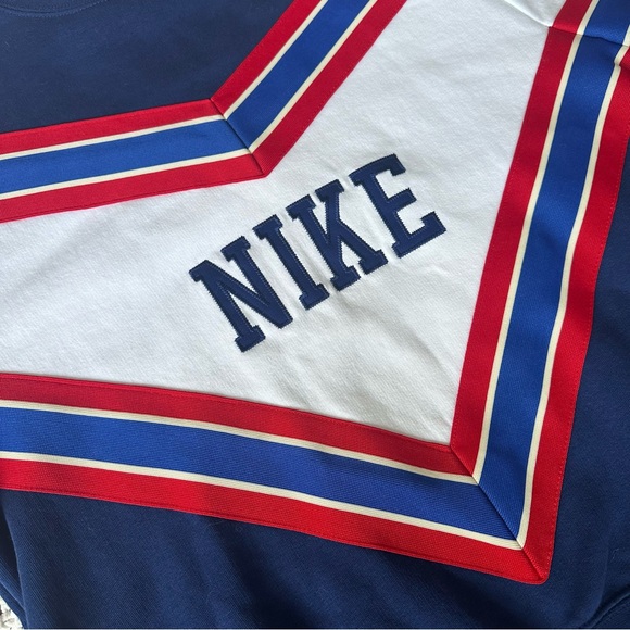 NIKE Retro Sports Women's Fleece Sweatshirt Blue Red White BV2920-492 SNL Sz S - Picture 6 of 10